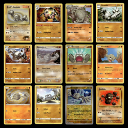 12x Brocks Geodude Lot Golem Graveler Geodude 66.0 Gym Heroes Pokemon Cards Set - Image 1