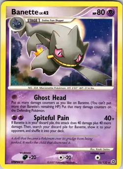 Banette 23/132 Secret Wonders Pokemon TCG LP Normal - Image 1