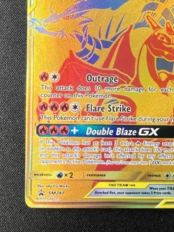 ❤‍🔥 Pokemon Charizard & Reshiram GX SM247 Black Star Promo English NM ✨ - Image 2