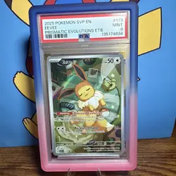 Pokemon Eevee TCG 173 Holo Promo Prismatic Evolutions ETB PSA 9 Mint 2025 - Image 1