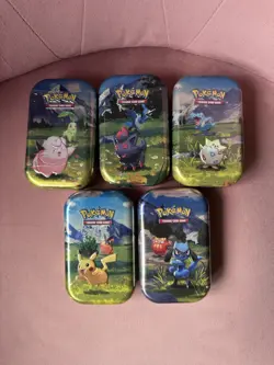 Pokemon Mega Evolution Ascended Heroes Mini Tins Bundle - Set Of 5 New Sealed - Image 1