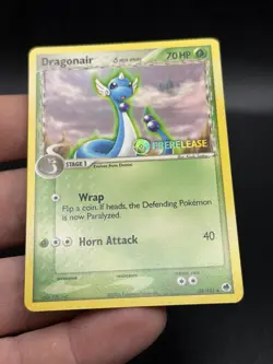 Pokemon Dragonair 28/101 Prerelease Dragon Frontiers 2006 NON-HOLO STAMPED FA3 - Image 2