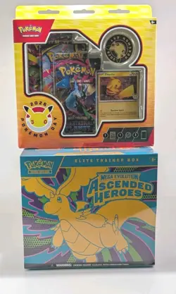 Pokemon TCG Ascended Heroes Elite Trainer Box (ETB) + 2026 Pokemon Day Box - Image 1