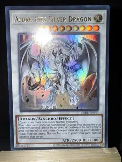 Yu-Gi-Oh! Azure-Eyes Silver Dragon SDBE-EN040 Saga of Blue-Eyes White Dragon - Image 2