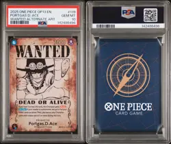 2025 One Piece Carrying On His Will Portgas D. Ace Wanted Alternate Art PSA 10 - Image 3