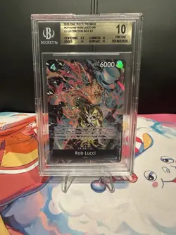One Piece Rob Lucci Illustration Box EX BGS 10 Pristine - Image 1