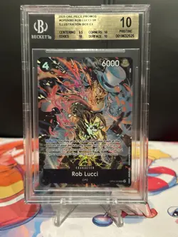One Piece Rob Lucci Illustration Box EX BGS 10 Pristine - Image 2