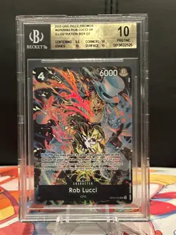 One Piece Rob Lucci Illustration Box EX BGS 10 Pristine - Image 3