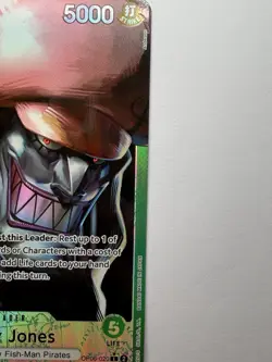 One Piece Hody Jones OP06-020 Leader AA Wings of the Captain Alt Art LP - Image 5