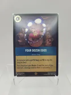 Disney Lorcana Event Promo Card Karte Foil Set 2 Four Dozen Eggs 33/P1 New - Image 1