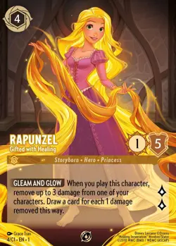 Disney Lorcana Challenge Promo Card Dragon Fire Cinderella Rapunzel Kuzco Baymax - Image 4