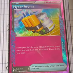 Nintendo Pokemon TCG 2 Card Lot Arven's Mabosstiff EX Holo, Hyper Aroma ACE SPEC - Image 2
