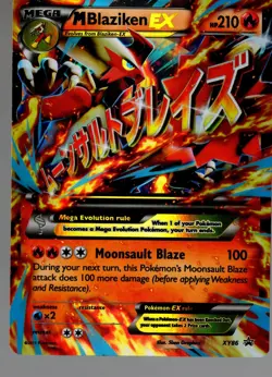 2015 Pokemon M Blaziken EX XY86 XY Promo Holo Card -MP - Image 1