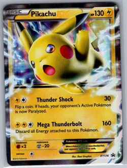 Pikachu EX XY174 XY Promos - Pokemon Card - LP - Image 1