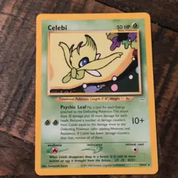 Pokemon TCG Celebi Neo Revelation Card 16/64 - Image 1
