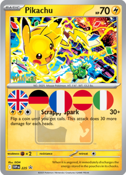 Pokemon Pikachu World Championship 2025 Promo Winner Card SVP 225 English - Image 2