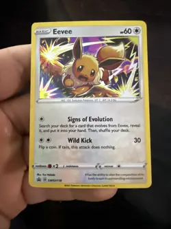 Eevee SWSH118 SWSH: Sword & Shield Promo Cards Holo - Nm - Image 1