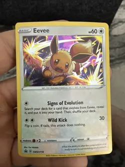Eevee SWSH118 SWSH: Sword & Shield Promo Cards Holo Nm - Image 1