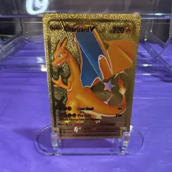Pokemon Charizard V Gold Foil Card - Image 1