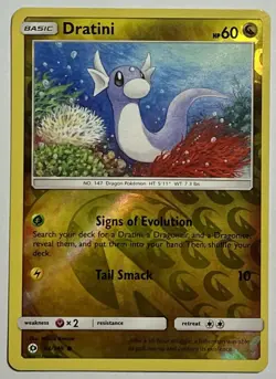 Dratini 94/149 (NM) Reverse Holo Sun & Moon: Base Set 2017 Pokemon Card - Image 1