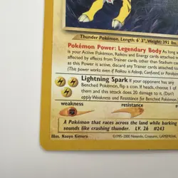 Pokemon TCG Raikou Neo Revelation Card 22/64 Unlimited Rare - Image 2