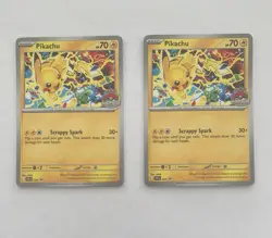x2 Pokemon TCG EB GAMES Promo Card Pokemon Day Pikachu World Championship 2025 - Image 1