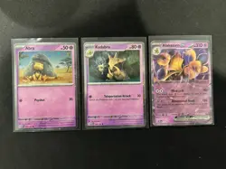 Alakazam ex SVP 050 + Abra/Kadabra Black Star Promo Pokemon TCG 151 NM - Image 1