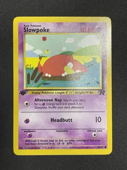 Pokemon Slowpoke 67/82 Team Rocket 1st Edition Regular Common 2000 NM - Image 2