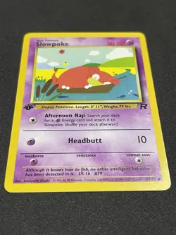 Pokemon Slowpoke 67/82 Team Rocket 1st Edition Regular Common 2000 NM - Image 3