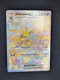 Pokemon TCG Alakazam ex 201/165 Scarlet & Violet 151 - Image 1