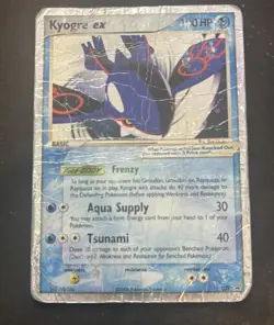 ⭐ 2003 Pokemon Black Star Promo #037 KYOGRE EX ⭐ HP DAMAGED - Image 1