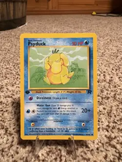 Pokemon Tcg Team Rocket 1st Edition Psyduck 65/82 - Image 1