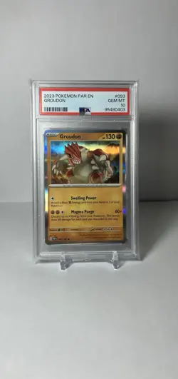 2023 Pokemon Paradox Rift #093 Groudon Holo PSA 10 - Image 1