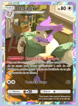 Pokemon TCG POCKET - Delcatty - Full Art ⭐ - Mega Ascenso - Espanol - Digital - Image 1