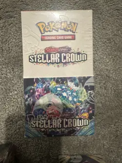 Pokemon TCG Stellar Crown Half Booster Box (18 Packs) New & Sealed - Image 1