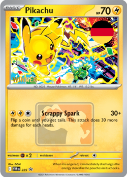 Pokemon Pikachu World Championship 2025 Promo Winner Karte SVP 225 Deutsch - Image 5