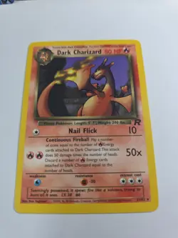 Pokemon TCG Non-Holo Dark Charizard 21/82 Team Rocket WOTC - Image 2