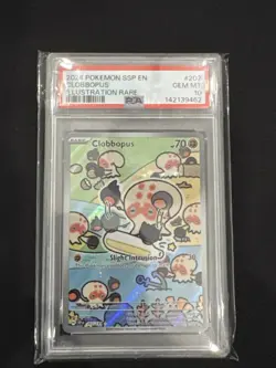 2024 POKEMON SSP EN-SURGING SPARKS ILLUSTRATION RARE #207 CLOBBOPUS PSA 10 - Image 1