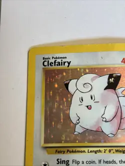Pokemon Clefairy Base Set 5/102 Holo Rare – MP - SEE PICS FIRST - Image 4