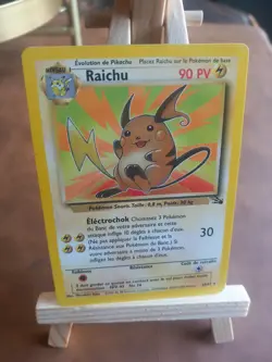 Carte Pokemon : Raichu 29/62 Edition 2 Fossile Wizards Francaise - Image 1
