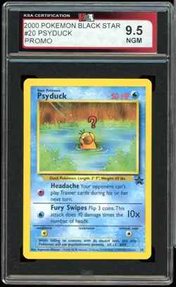 2000 Pokemon Black Star Promo #20 Psyduck KSA 9.5 NGM - Image 1