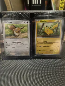 Pokemon Together Stamped Pikachu and Eevee Sealed 025 133/ 165 Pokemon TCG - Image 1