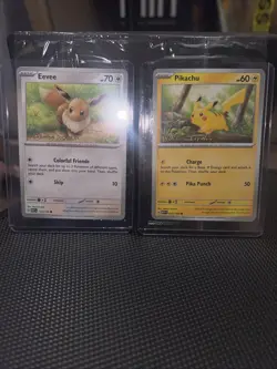 Pokemon Together Stamped Pikachu and Eevee Sealed 025 133/ 165 Pokemon TCG - Image 4