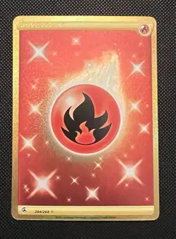 Fire Energy 284/264 Fusion Strike Secret Rare NM Pokemon TCG - Image 1