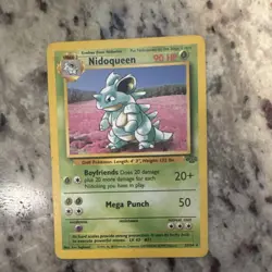 Pokemon Nidoqueen Jungle 1st Edition Rare Regular 90 HP 23/64 1999 - Image 1