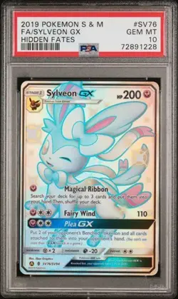 PSA 10 - 2019 Pokemon Hidden Fates SLYVEON GX #SV76 (1228) - Image 1