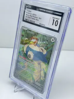 Snorlax Pokemon 2023 Black Star Promos 051 Elite Trainer Box CGC 10 GEM MINT - Image 2