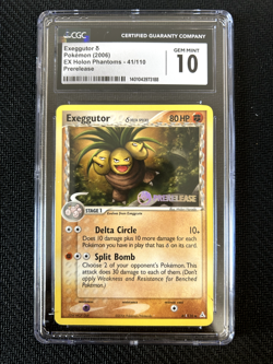 Exeggutor Pokemon 2006 EX Holon Phantoms 41/110 Prerelease CGC Gem Mint 10 - Image 1