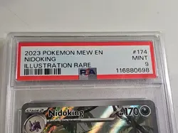Nidoking #174 - 2023 Pokemon Mew EN-151 Illustration Rare PSA 9 Mint - Image 3