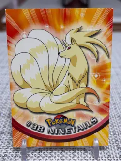 1999 Topps Pokemon #38 Ninetails (TV Animation Series 1) Blue Logo LP - Image 1